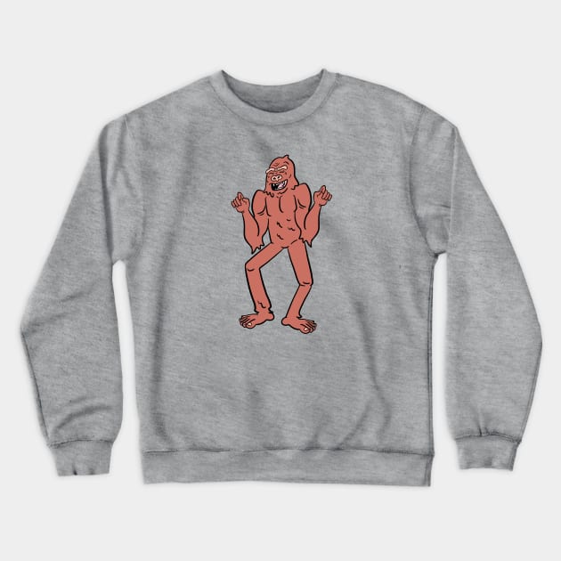 Happy Sasquatch Crewneck Sweatshirt by Sasha Banana 